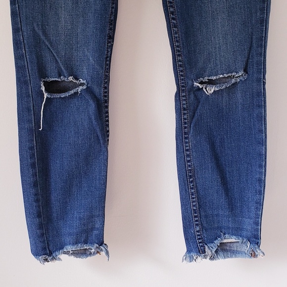 Free People | Distressed Cropped Skinny Jeans - Picture 6 of 6